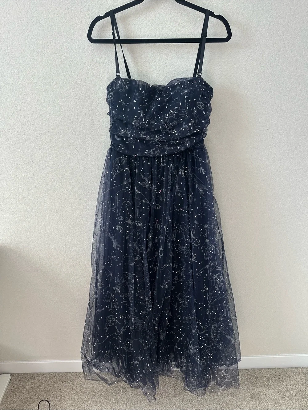 Staud Bettina Gown Zodiac Constellation Tulle SZ US 10 - Picture 2 of 9